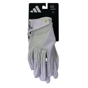 Adidas Adizero Griptack Football Gloves White Black AF1999 Mens Small NWT